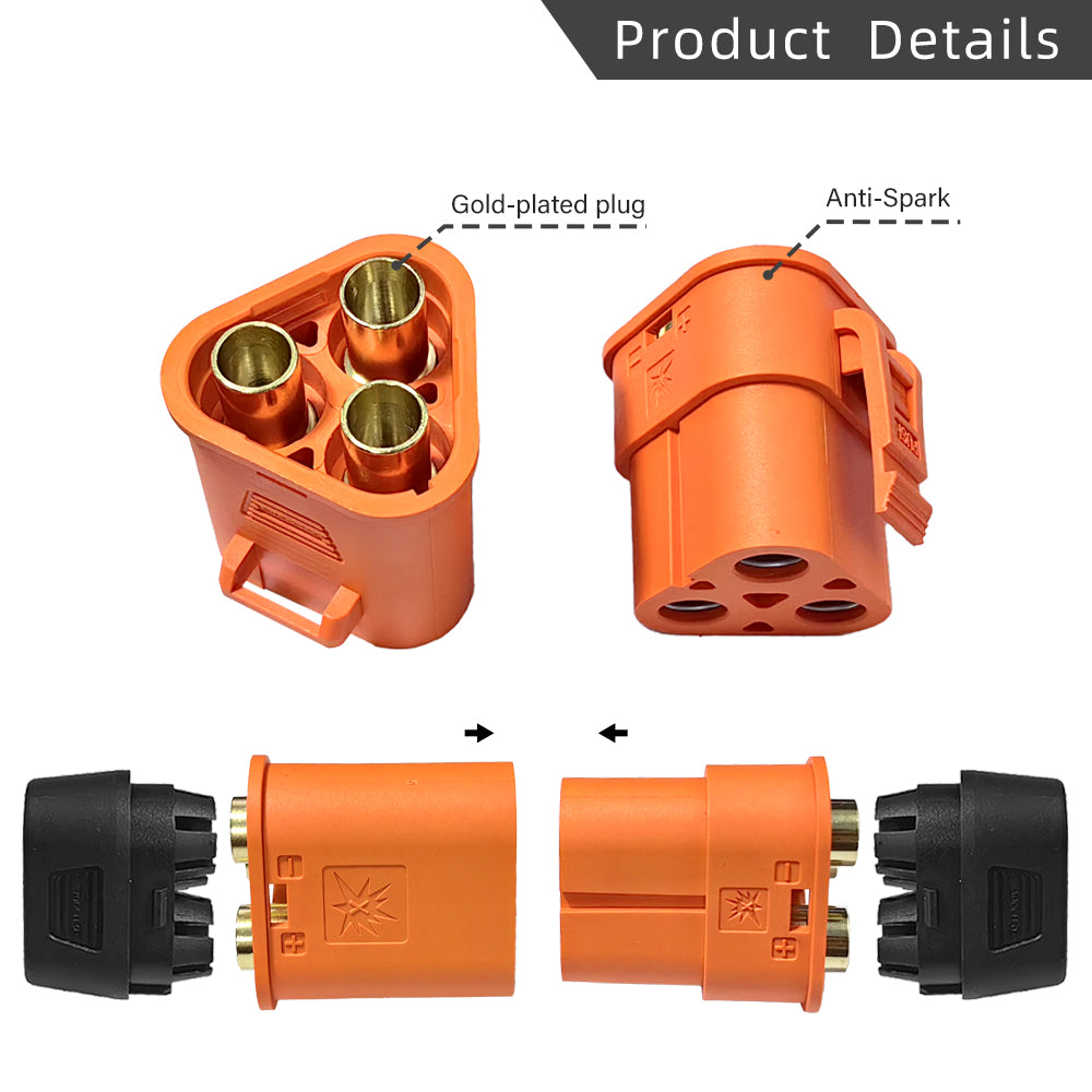 QS8T 3P Antispark Connector